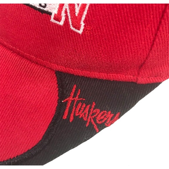 Nebraska Cornhuskers Starter Baseball Hat Cap Huskers Adjustable Strapback Vtg - Picture 4 of 10